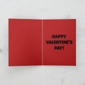 あなただけを見つめるパンクロッカーおじさん バレンタインデー シーズンカード (内部)