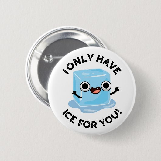 あなただけを見つめる氷のユーモアマスコット 缶バッジ (正面&裏面)