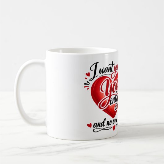 あなただけを❤️ コーヒーマグカップ (左)