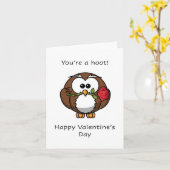 あなたってとっても楽しい人ね。バレンタインデーおめでとう カード (黄色い花)