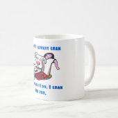 あなたで傾いているグレートデーン コーヒーマグカップ (正面右)