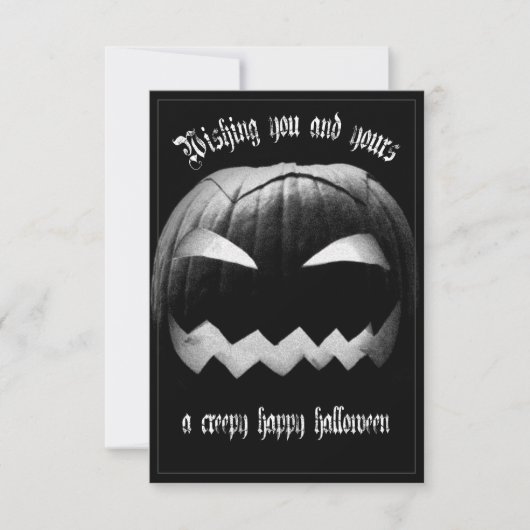 あなたとあなたの大切な人にクリーピーなハロウィンの幸せを (正面)