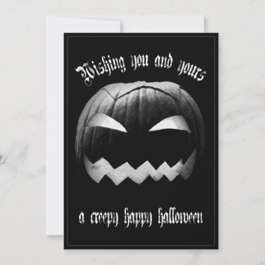 あなたとあなたの大切な人にクリーピーなハロウィンの幸せを (正面)