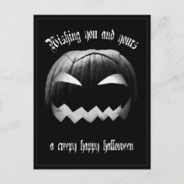 あなたとあなたの大切な人にクリーピーなハロウィンの幸せを シーズンポストカード