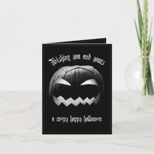 あなたとあなたの大切な人にクリーピーなハロウィンをお祈りします カード