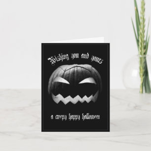 あなたとあなたの大切な方々がクリーピーなハロウィンを楽しめますように カード