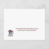 あなたとご家族のはがきへの感謝祭おめでとう ポストカード (裏面)