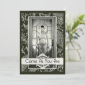 あなたとして来られるおもしろいなヴィンテージはカスタムなパーティーです 招待状 (スタンド正面)