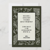 あなたとして来られるおもしろいなヴィンテージはカスタムなパーティーです 招待状 (裏面)