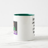 あなたとの十分なコーヒー…取り引きか。 ツートーンマグカップ (中央)