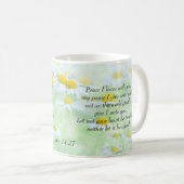 あなたとの平和I許可ジョンの14:27 コーヒーマグカップ (正面右)