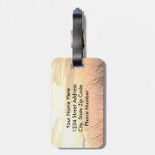 あなたとの平和I許可、聖書の詩の海の日没 ラゲッジタグ (裏面縦)