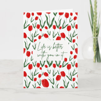 あなたと一緒なら人生はもっと素敵に  グリーティングカード