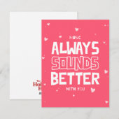 あなたと一緒なら音楽はもっと素敵に - ラブカード シーズンカード (正面/裏面)