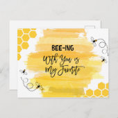 あなたと一緒にいることが私のお気に入り ポストカード (正面/裏面)