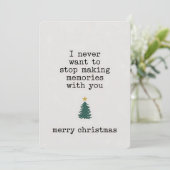 あなたと一緒に思い出を作ることを決してやめたくないクリスマス 招待状 (スタンド正面)