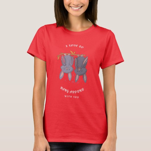 あなたと一緒に時間を過ごす Tシャツ (正面)
