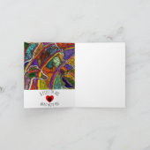 あなたと一緒に行った私の1枚のグリーティングカード サンキューカード (内部)