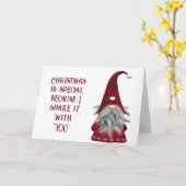 あなたと一緒のクリスマスは特別 カード (黄色い花)