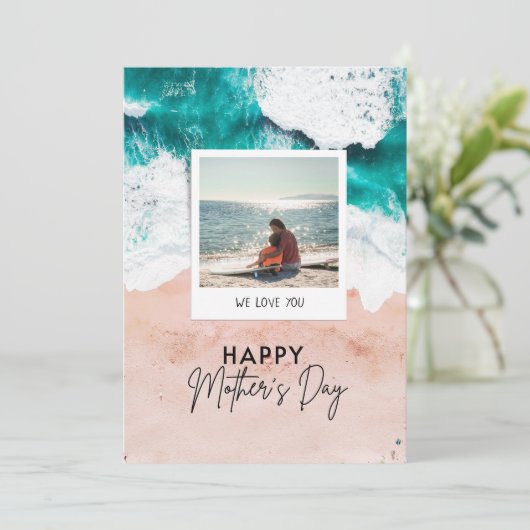 あなたと一緒のビーチデーは最高よ 幸せな母の日を シーズンカード (スタンド正面)