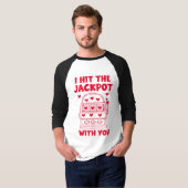 あなたと出会って大当たり!面白Tシャツ Tシャツ (正面フル)
