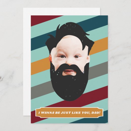 あなたと同じように|父の日のフラットカード 招待状 (正面/裏面)