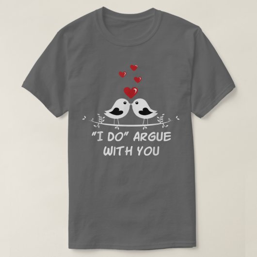 あなたと喧嘩する 結婚式ユーモア 面白い 花嫁 Tシャツ (デザイン正面)