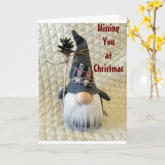 **あなたと恋しく思クリスマスに会いたいと思っている** カード (黄色い花)