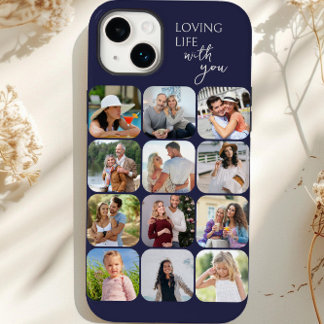 あなたと愛する人生 12枚の写真グリッドフォトコラージュ Case-Mate iPhone 14 PLUSケース