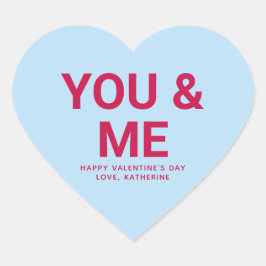 あなたと私かわいいバレンタインデーカスタム会話 ハートシール