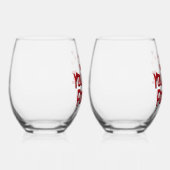 あなたと私だけずっと ステムなしワイングラス (右)