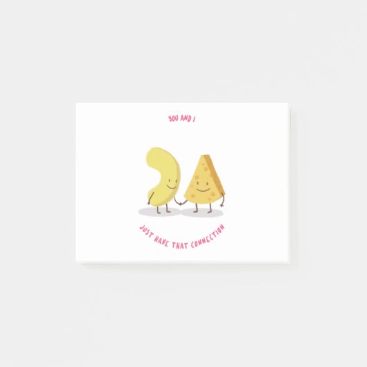 あなたと私だけのそのつながりMacNチーズ ポストイット (正面)