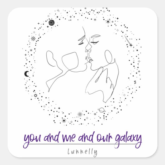あなたと私と私たちの銀河系 スクエアシール (正面)