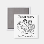 あなたと私のための繁栄 マグネット (正面/裏面)