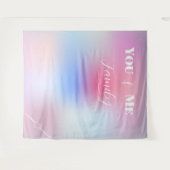 あなたと私のファミリー モダン カラフル タペストリー (正面(横))