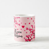 あなたと私のブロッサムさくらんぼ桜 コーヒーマグカップ (中央)