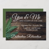 あなたと私のログハウス 招待状 (正面/裏面)