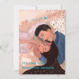 あなたと私のロマンチックなディナー 招待状