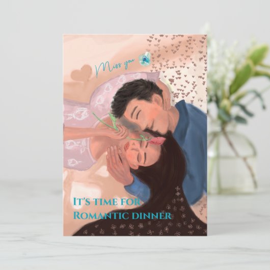 あなたと私のロマンチックなディナー 招待状 (スタンド正面)