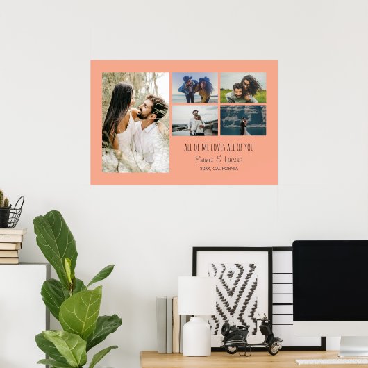 あなたと私の愛が詰まった写真 ポスター (ホームオフィス)