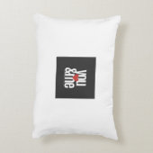 あなたと私の枕デザイン アクセントクッション (裏面(縦))