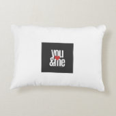あなたと私の枕デザイン アクセントクッション (裏面)