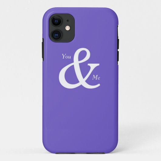 あなたと私の紫色 Case-Mate iPhoneケース (裏面)