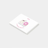 あなたと私はつながりのコーヒーとドーナツ ポストイット (アングル)