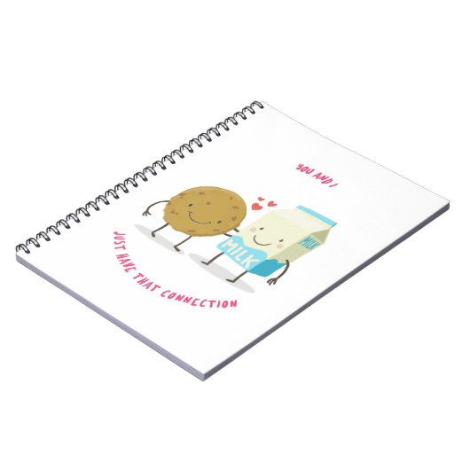 あなたと私はつながりミルクはクッキーを答える ノートブック (左側)