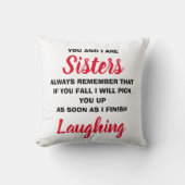あなたと私は姉妹 面白い小説のギフト クッション (正面)
