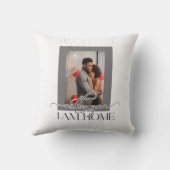 あなたと私は家にいる 家族の写真テンプレート クッション (裏面)