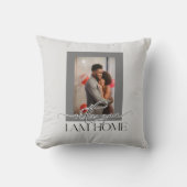 あなたと私は家にいる 家族の写真テンプレート クッション (正面)