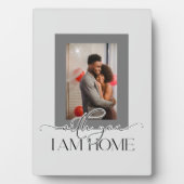 あなたと私は家にいる 家族写真テンプレート フォトプラーク (正面)