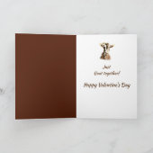 あなたと私ヤギ一緒にバレンタインロマンおもしろいマン シーズンカード (内部)